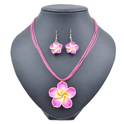 Tophanqi Colier Floarea Soarelui Set Cercei Bijuterii Cadou pentru Fete Copii Kolczyki Aniversare Colier Seturi Colar