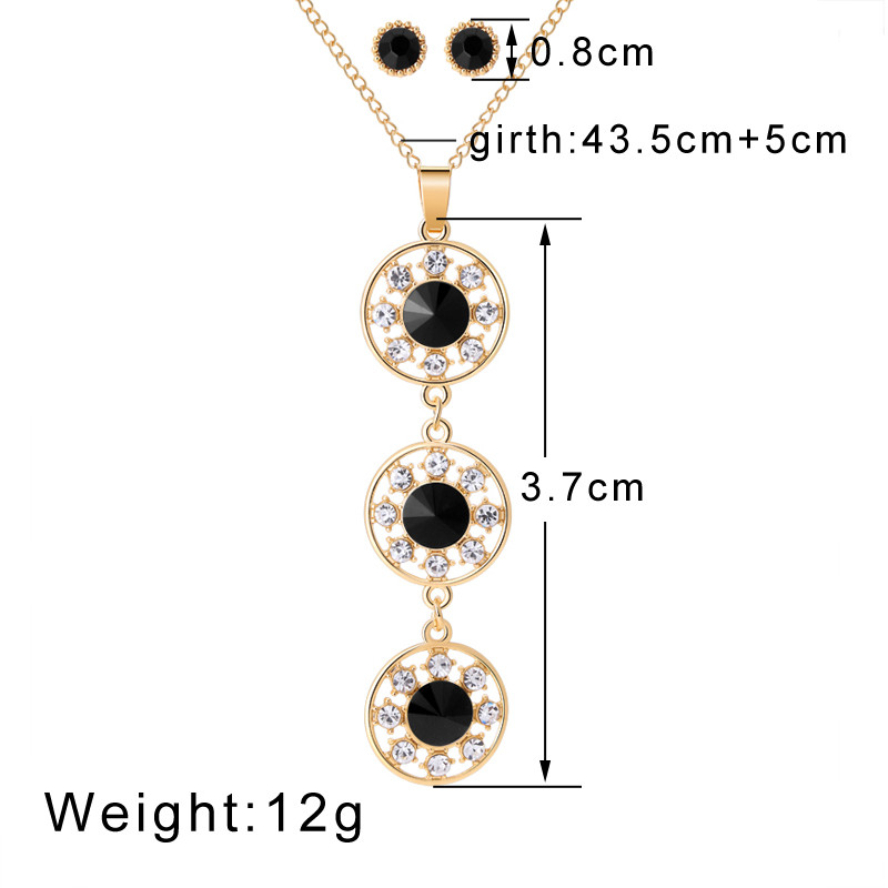 ZOSHI többszínű cirkónia köves ékszerkészletek nőknek női nyaklánc fülbevaló készletek menyasszonyi esküvői ékszer bizsuk