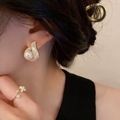 Νέα Σκουλαρίκια Γάμου για Γυναίκες Πολυτελές Νερό Drop Cubic Zirconia Fashion Design Νυφικά κοσμήματα γάμου Χονδρική