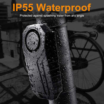 Sectyme Велосипедна аларма Horn Безжичен водоустойчив против кражба дистанционно управление Вибрационна аларма за велосипед мотоциклет електрически скутер