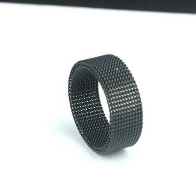 Inel cu bandă din plasă din oțel inoxidabil modern pentru bijuterii pentru bărbați și femei, curea din plasă, inel cu ochiuri din plasă Anillos Mujer Bague Anel Bague Aneis