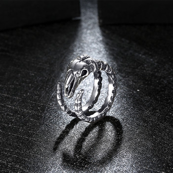 Kinel Горещи черни пръстени, мъжки пълни с тибетско сребро, черен камък, смола, брачен пръстен за мъже, голям размер 11, ретро бижута на едро