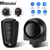 Alarm na bicykel WSDCAM, zadné svetlo, vodotesný, nabíjanie cez USB, diaľkové ovládanie, 110 dB, bezpečnostná ochrana bicyklového svetla