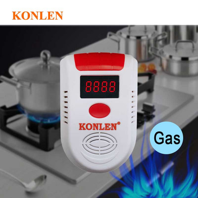 Bezvadu durvju logu signalizācijas infrasarkanais PIR kustības sensors, ugunsgrēka dūmu fotoelektriskais gāzes noplūdes detektora tastatūra 433 mhz no Konlen sērijas