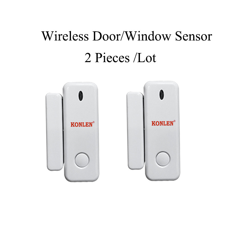 Bezvadu durvju logu signalizācijas infrasarkanais PIR kustības sensors, ugunsgrēka dūmu fotoelektriskais gāzes noplūdes detektora tastatūra 433 mhz no Konlen sērijas