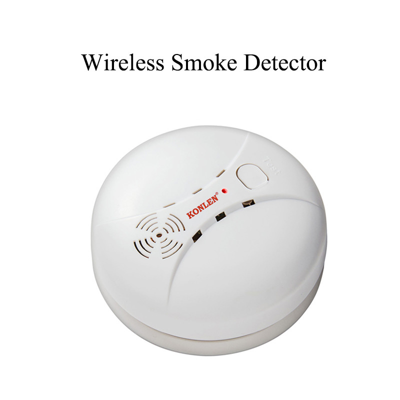 Bezvadu durvju logu signalizācijas infrasarkanais PIR kustības sensors, ugunsgrēka dūmu fotoelektriskais gāzes noplūdes detektora tastatūra 433 mhz no Konlen sērijas