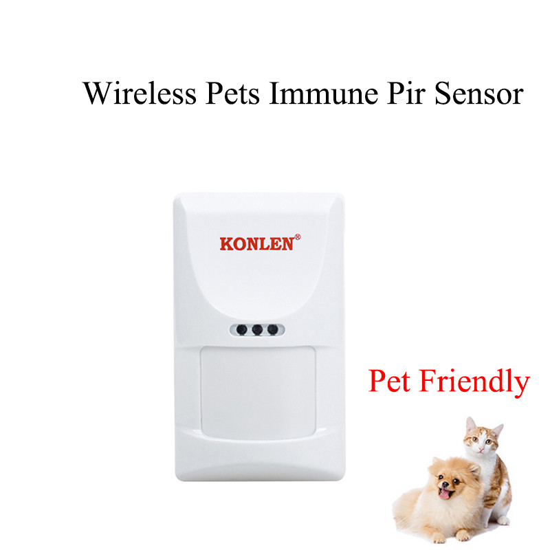 Bezvadu durvju logu signalizācijas infrasarkanais PIR kustības sensors, ugunsgrēka dūmu fotoelektriskais gāzes noplūdes detektora tastatūra 433 mhz no Konlen sērijas