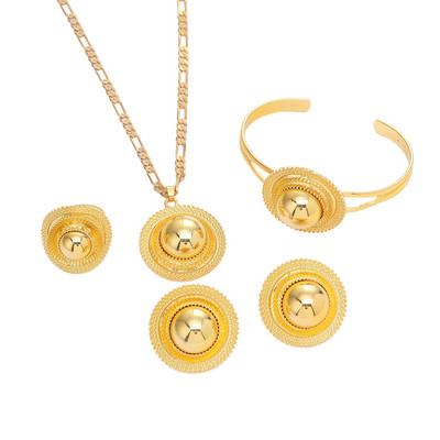 Etióp esküvői arany színű etnikai habesha hagyományos fesztivál afrikai női ékszerkészletek