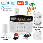 Tuyasmart Wired & Wireless 433MHz Wifi GSM Home sissemurdmise turvasignalisatsioonisüsteem Smart Home inglise vene hispaania 8 keel