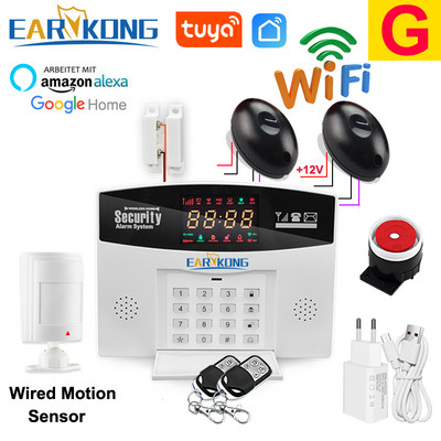 Tuyasmart Wired & Wireless 433MHz Wifi GSM Home sissemurdmise turvasignalisatsioonisüsteem Smart Home inglise vene hispaania 8 keel