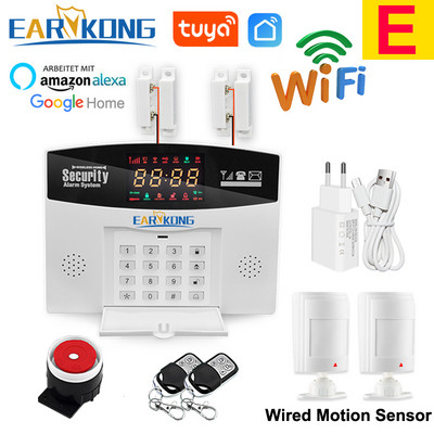 Tuyasmart Wired & Wireless 433MHz Wifi GSM Home sissemurdmise turvasignalisatsioonisüsteem Smart Home inglise vene hispaania 8 keel