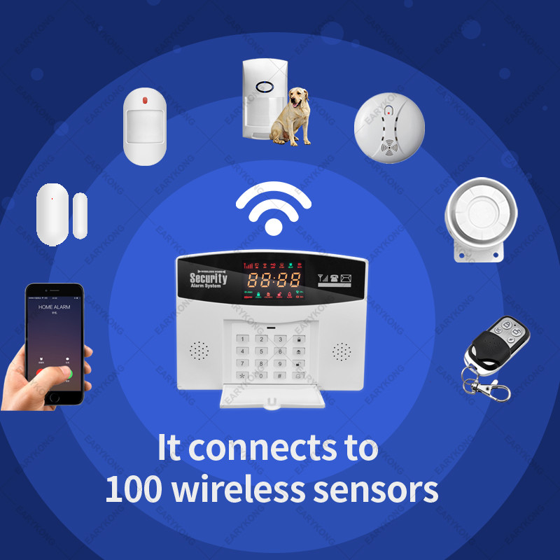 Tuyasmart Wired & Wireless 433MHz Wifi GSM Home sissemurdmise turvasignalisatsioonisüsteem Smart Home inglise vene hispaania 8 keel
