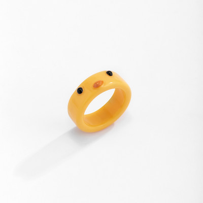 2db Aranyos mosolygós békagyűrű gyanta gyűrű nőknek lányoknak egyszerű állati esztétikus ékszerek baráti gyűrűk nagyszerű parti utazási ajándék
