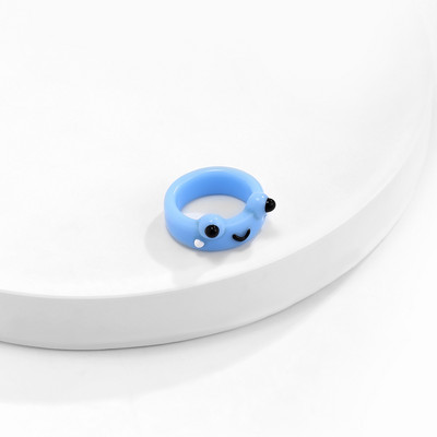 2db Aranyos mosolygós békagyűrű gyanta gyűrű nőknek lányoknak egyszerű állati esztétikus ékszerek baráti gyűrűk nagyszerű parti utazási ajándék