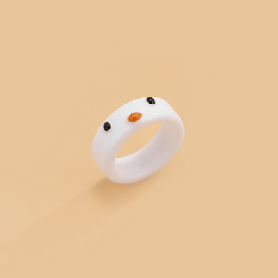 2db Aranyos mosolygós békagyűrű gyanta gyűrű nőknek lányoknak egyszerű állati esztétikus ékszerek baráti gyűrűk nagyszerű parti utazási ajándék