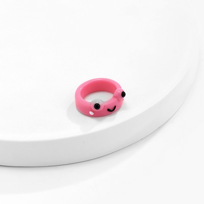 2db Aranyos mosolygós békagyűrű gyanta gyűrű nőknek lányoknak egyszerű állati esztétikus ékszerek baráti gyűrűk nagyszerű parti utazási ajándék