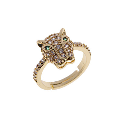Inel clasic pentru femei Inel reglabil de lux Corful Zircon Cristal Curcubeu Flori Inel Bijuterii de nunta Dropshipping