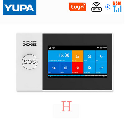 TUYA PG-107 Wifi GSM mājas drošības signalizācijas sistēmas lietotņu vadības tālvadības pults loga sensors ar 1080P IP kameru viedajiem trauksmes komplektiem