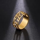 LIKGREAT Inelul Egiptului Antic Ochiul lui Horus Inele din oțel inoxidabil Hollow Ra Udjat Inele pentru femei Protecție Bijuterii cu amuletă norocoasă