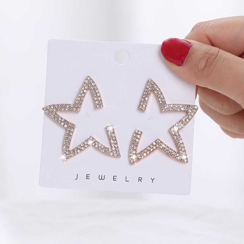 BYSPT luxus vízcsepp fülbevaló szürke kristály ovális fülbevaló női piercing ékszer