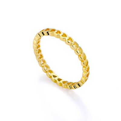 Szívgyűrűk női rozsdamentes acél ezüst színű szív esküvői pár gyűrűk Esztétikus ékszerek évfordulós Bague Femme