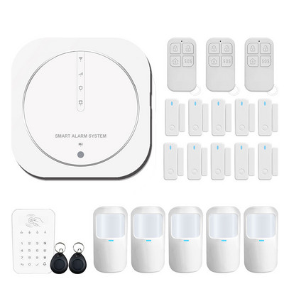 Tuya Google Wifi viedās mājas bezvadu GSM signalizācijas sistēmas drošība Tuch ar 433MHz detektora kustības sensora sirēnas atbalstu