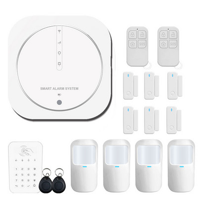 Tuya Google Wifi viedās mājas bezvadu GSM signalizācijas sistēmas drošība Tuch ar 433MHz detektora kustības sensora sirēnas atbalstu