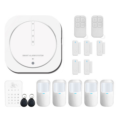 Tuya Google Wifi viedās mājas bezvadu GSM signalizācijas sistēmas drošība Tuch ar 433MHz detektora kustības sensora sirēnas atbalstu
