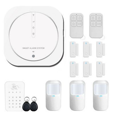Tuya Google Wifi viedās mājas bezvadu GSM signalizācijas sistēmas drošība Tuch ar 433MHz detektora kustības sensora sirēnas atbalstu