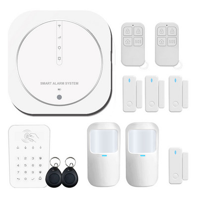 Tuya Google Wifi viedās mājas bezvadu GSM signalizācijas sistēmas drošība Tuch ar 433MHz detektora kustības sensora sirēnas atbalstu