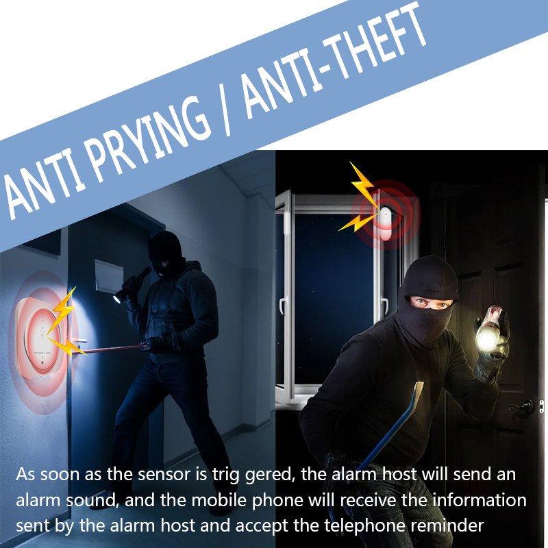 Tuya Google Wifi viedās mājas bezvadu GSM signalizācijas sistēmas drošība Tuch ar 433MHz detektora kustības sensora sirēnas atbalstu