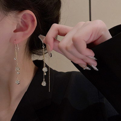 Három részes öltöny kis dizájn értelmes búza Tüskegyöngy nyaklánc fülbevaló karkötő szett hideg szellő egyszerű internet híres ékszer