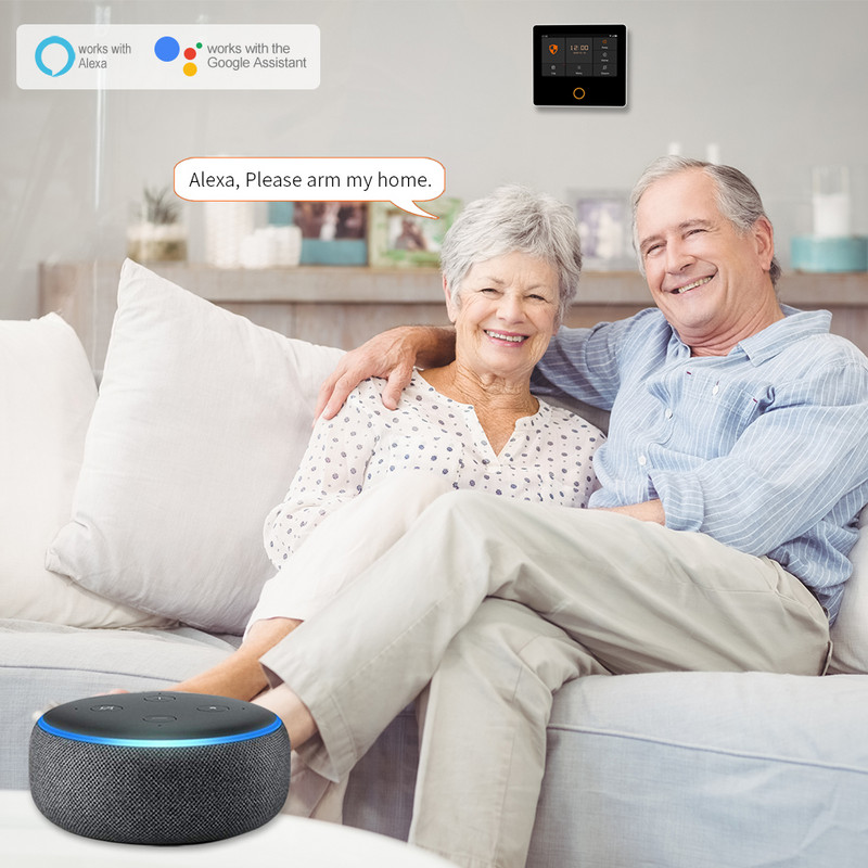 Staniot GSM WiFi Tuya Inteligentný bezdrôtový domáci bezpečnostný alarm Vstavaná siréna Dverové okenné senzory Súprava Podpora OTA Online Upgrade