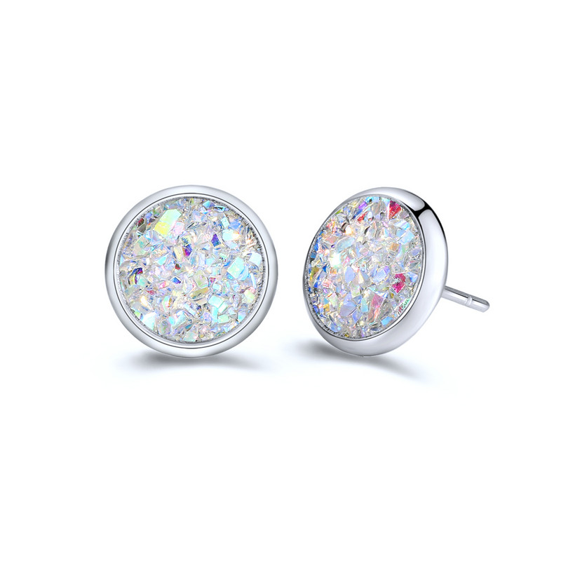 IPARAM Lihtne 1paar 8MM roostevabast terasest läikiv Austria kristallist ümmargune Brincos kõrvaklambrid kõrvarõngad tüdrukutele naiste boucle d'oreille