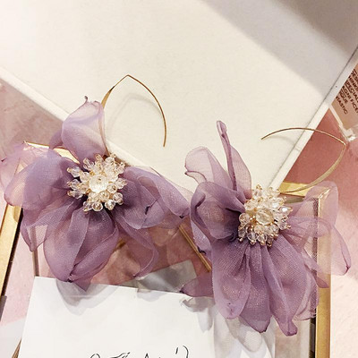 Bohemia Fonal Plant Női Dangle Fülbevaló Virágos Hosszú Fülbevaló Női Csepp Fülbevaló Bohém Fülbevaló