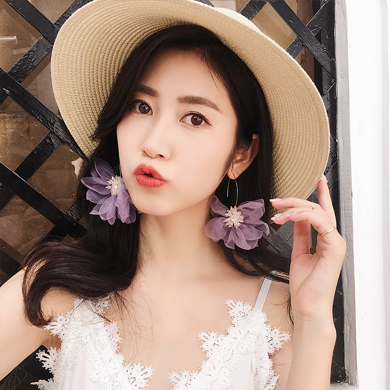 Bohemia Fonal Plant Női Dangle Fülbevaló Virágos Hosszú Fülbevaló Női Csepp Fülbevaló Bohém Fülbevaló