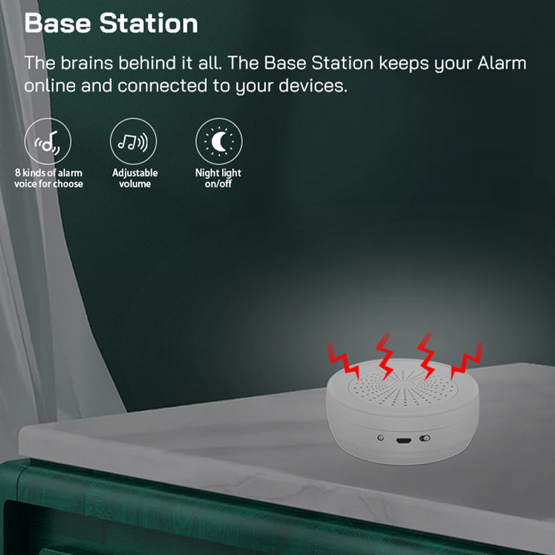 Tuya Smart WiFi RF Sirena Alexa Google Sisteme de alarmă de securitate PIR Senzor ușă Tastatură Sonerie Detector de apă SOS 3MP Cameră IP