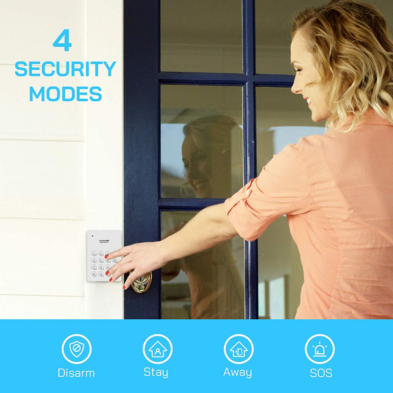 Tuya Smart WiFi RF Sirena Alexa Google Sisteme de alarmă de securitate PIR Senzor ușă Tastatură Sonerie Detector de apă SOS 3MP Cameră IP