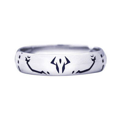 Аниме Jujutsu Kaisen Ryomen Sukuna Itadori Yuji Ring Cosplay Party Men and Women Open Ring Fashion Jewelry Prop Аксесоари Подарък