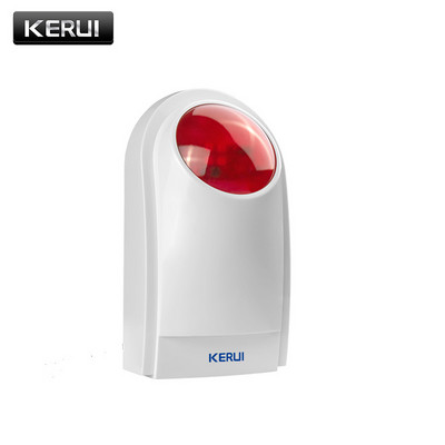 KERU WiFi GSM mājas drošības signalizācijas sistēma Smart Tuya App Control 1,7 collu krāsains ekrāns Saules bezvadu sirēnas infrasarkanā detektora komplekts