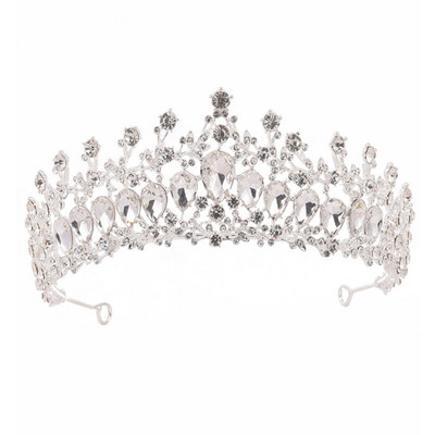 Seturi de bijuterii de mireasă de cristal baroc de culoare aurului verde pentru femei, diademe cu strasuri, coroane, cercei, colier, set de bijuterii de nuntă Dubai