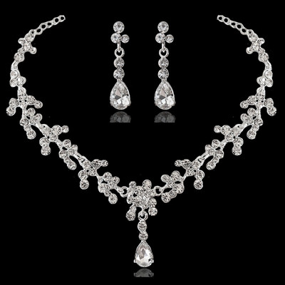 Seturi de bijuterii de mireasă de cristal baroc de culoare aurului verde pentru femei, diademe cu strasuri, coroane, cercei, colier, set de bijuterii de nuntă Dubai
