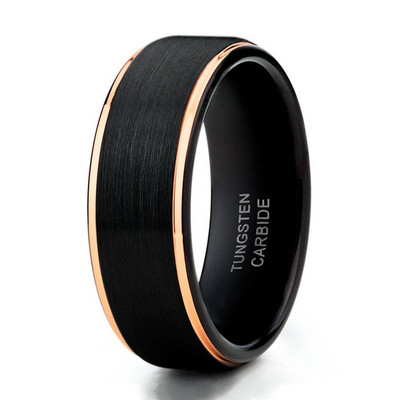 8 mm-es divatos férfi gyűrűk fekete csiszolt egyszerű gyűrűk esküvői zenekarok klasszikus ékszerek férfiaknak karácsonyi ajándék kiegészítők