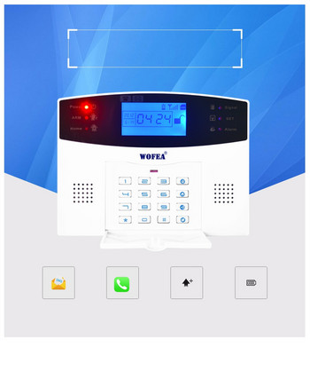106-зонова LCD GSM алармена система с гласови подсказки, двупосочен домофон, домашна сигурност, устойчива на взлом