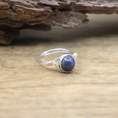 Ezüstös dróttal burkolt kőgyöngyök gyűrűk gyógyító kristály kvarc láva ametisztek kör ujjgyűrűk esküvői ékszerek, QC4094