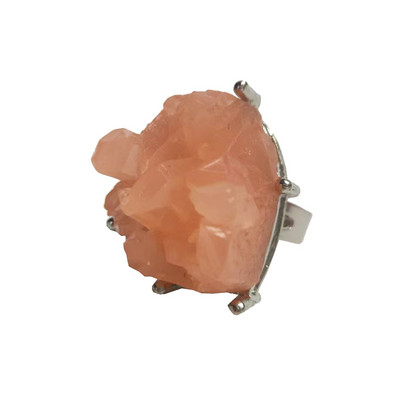 Vintage prstenje za žene Boemski izrezbareni okvir Opal crni ahat Antikni posrebreni nakit za plažu Etnički prsten