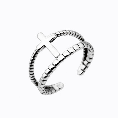 Vintage prstenje za žene Boemski izrezbareni okvir Opal crni ahat Antikni posrebreni nakit za plažu Etnički prsten