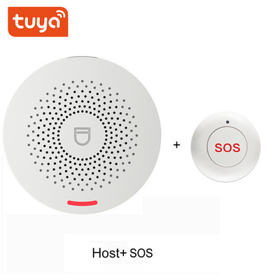 Tuya Smart Wifi signalizācijas sistēmas komplekti RF433 bezvadu drošības apzagšana ar kustības detektoru durvju sensoru Smart Life App Smart Home DIY