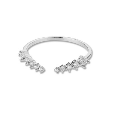 Inele dublă cruce cu zircon cu deschidere strălucitoare pentru femeie inel din oțel inoxidabil de culoare aurie inel de nuntă de lux bijuterii cadou Bague