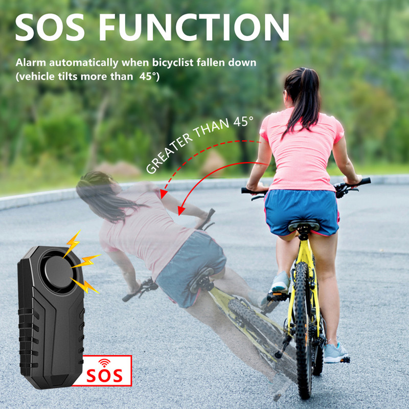 Elecpow Bike Protuprovalni alarm Daljinski upravljač Vodootporan Električni bicikl Motocikl Protuprovalni alarm Sirena 113dB Senzor vibracija